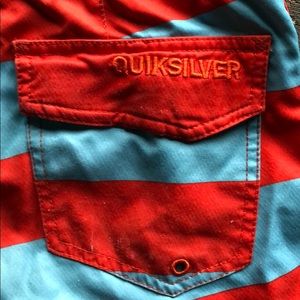 Quicksilver Surf Trunks Size 28 Good Condition